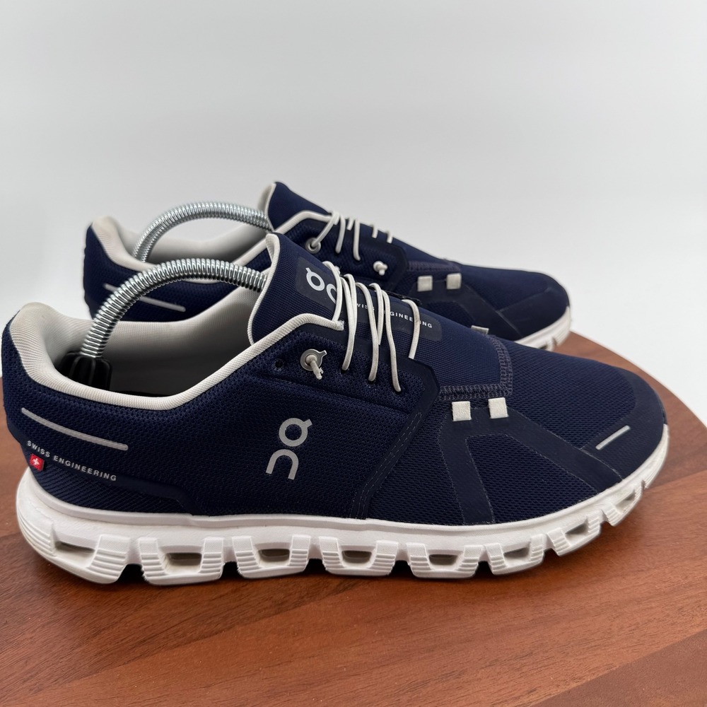 On Running Cloud 5 Mens 11 Midnight Navy White Running Shoes 3MF10070692